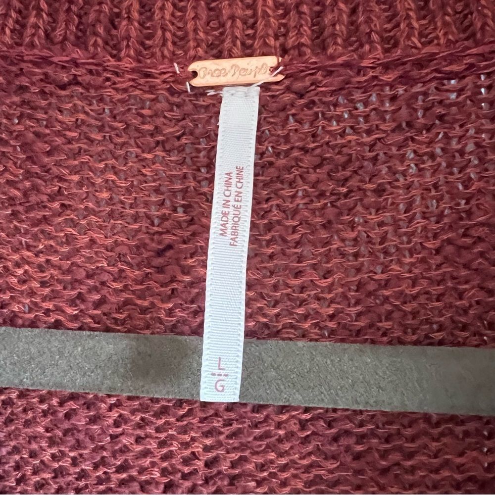 Free People Mont Blanc Mini Sweater Dress In Red Jasper - Picture 10 of 12